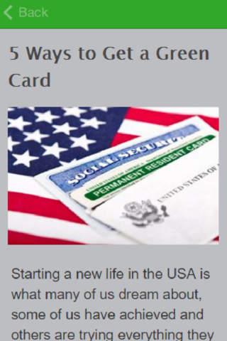 How To Get A Green Card screenshot 2