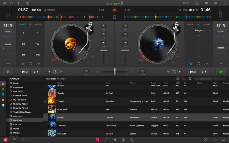 Algoriddim djay Pro Mac 破解版 专业的DJ媒体播放软件