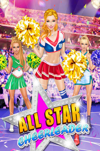 All-star Cheerleader Queen : High School Sport gymnastics Girl dress up games for girls PRO screenshot 2