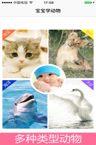 宝宝认动物-动物叫声让宝宝更容易学习、早教好帮手 screenshot 2