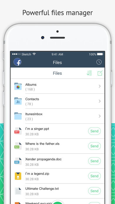Screenshots of Xender for iPhone