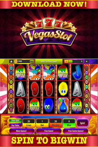 777 Classic Casino Slots Of Cherry Love : Game Free ! screenshot 2