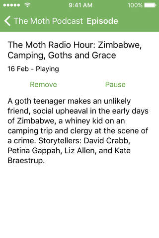 Just1Cast – “The Moth Podcast” Edition screenshot 3