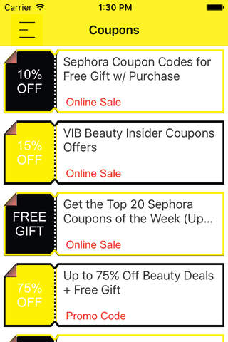 Coupons for Sephora to Go screenshot 2