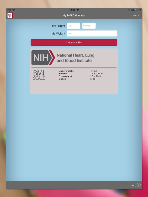 NIH BMI Calculator AppRecs