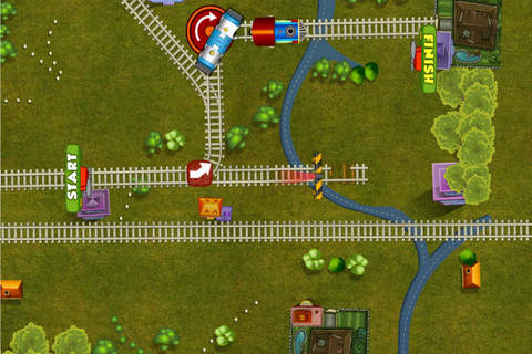Train Rail Planner - Funny Cartoon Train screenshot 2
