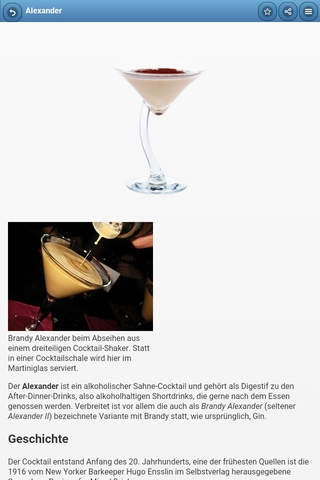 Directory of cocktails screenshot 2