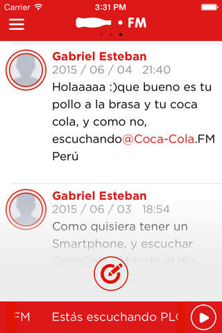 Coca-Cola FM Peru screenshot 3
