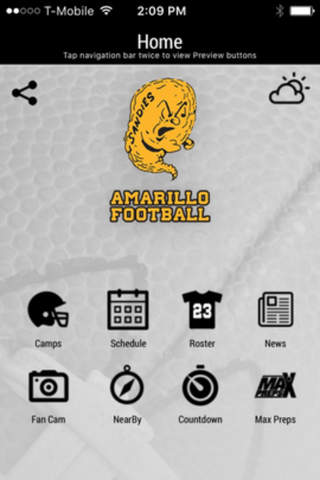 Amarillo Football. screenshot 3