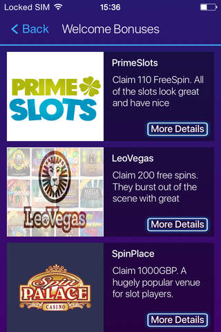 TOP online casinos screenshot 4
