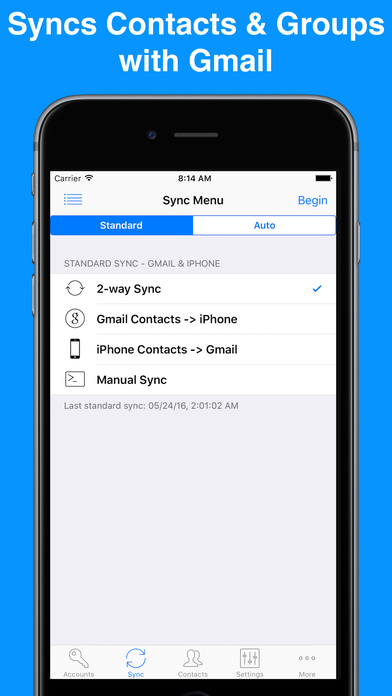 Contacts Sync for Google Gmail with Auto Sync - appPicker