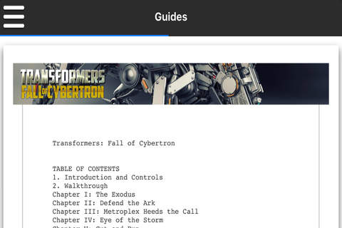 Pro Game - Transformers: Fall of Cybertron Version screenshot 3