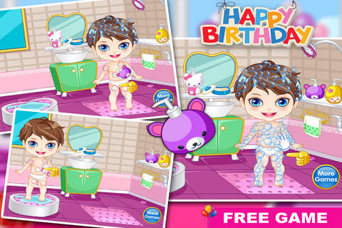 Baby Birthday : Bath, Spa, Makeover & Dressup Salon screenshot 3