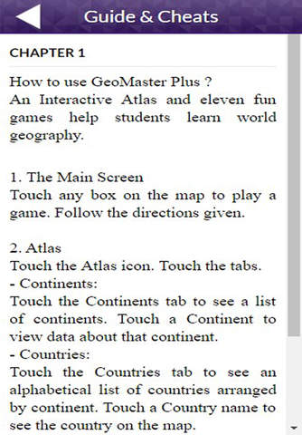 App Guide for Geomaster Plus screenshot 2