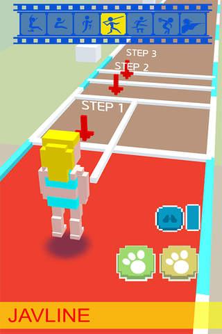 BLOCKY Athletics sports craft screenshot 4