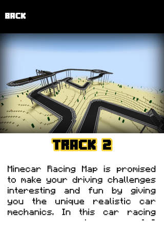 MINECAR RACING MAP MOD Free for Minecraft PC Edition - Multiplayer Mini Cars Race Guide screenshot 3