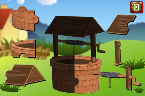Kids Farm and Animal Jigsaw Puzzle - educational young childrens game for preschool and toddlers screenshot 3