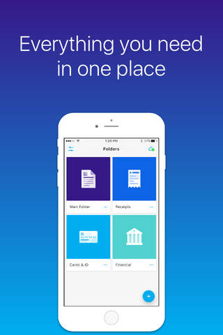 Secret Document Storage & File Manager App - Keep Documents Safe, Organize via Cloud Folder Drive screenshot 2