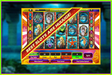 Lucky Slots : Of Food Fight Spin King of the ocean! screenshot 2
