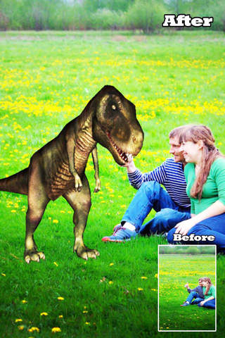 Virtual T-Rex 3D Creator Photo Editing Tool - Enhance Photos with Animated 3D Jurassic Dinosaur screenshot 3