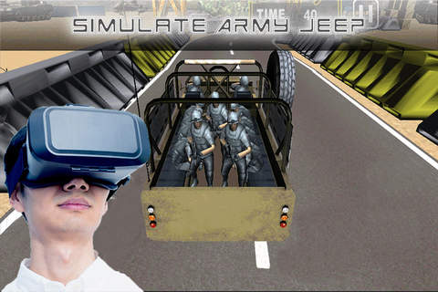 VR Army Jeep Parking 2016 - Commandos Jeep Parking and Racing game 3D screenshot 2