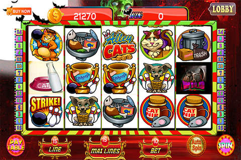 Lucky slots: Cat bowling Spin car racing Free game! screenshot 4