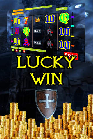 Knight in Black Armor Medieval Slots: Free Slot Machine screenshot 2