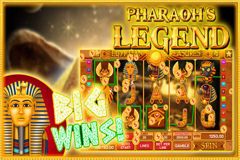 Lucky Awesome Pharaoh King Slots: Sloto Machines Game HD! screenshot 3
