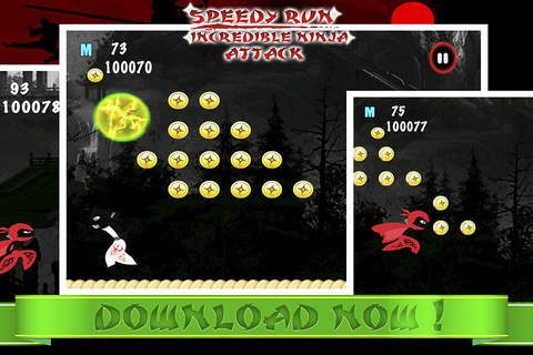 Speedy Run Incredible Ninja Attack Pro screenshot 2