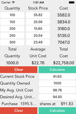 Stock Target Calculator screenshot 3