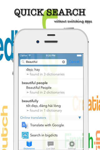 Bigdicts - Multilingual Dictionaries & Community screenshot 2