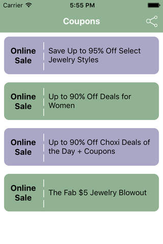 Coupons for Choxi Daily Deals App screenshot 2