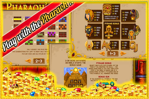 Lucky Casino Slots Pharaoh: Slots Machines Game HD! screenshot 2