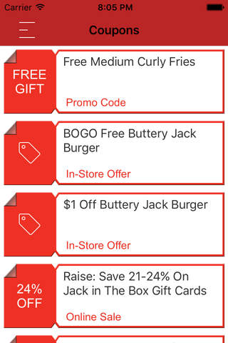 Coupons App for Jack In The Box screenshot 2