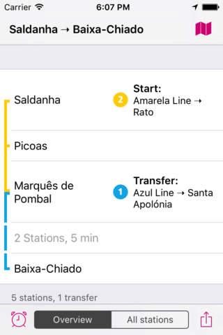 Lisbon Rail Map Lite screenshot 4