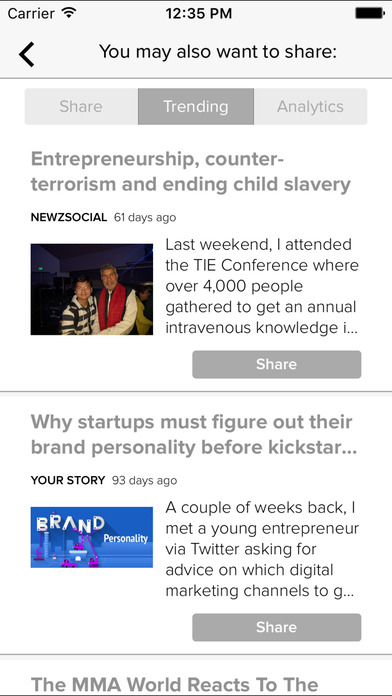 NewzSocial: Social media marketing campaigns on Twitter & more Screenshot on iOS