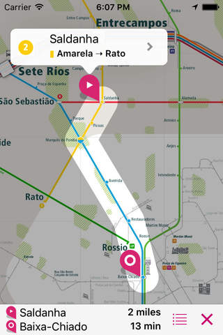 Lisbon Rail Map Lite screenshot 3