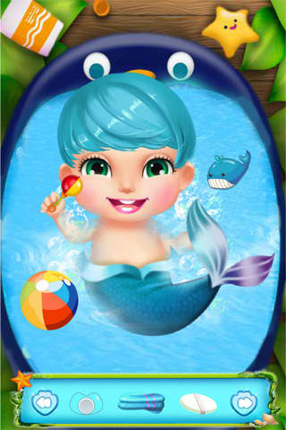 Ocean Kingdom's Fairy Baby - Pretty Mermaid Dress Up And Makeup/Lovely Infant Care screenshot 3