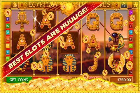 777 Awesome Casino Slots Pharaoh Machines Free! screenshot 2