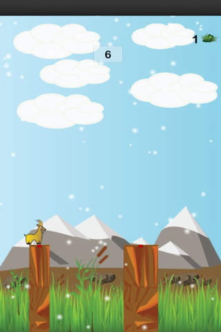 Stick The Goat - Stretch the stick in order to reach and walk your goat on the platforms. screenshot 2