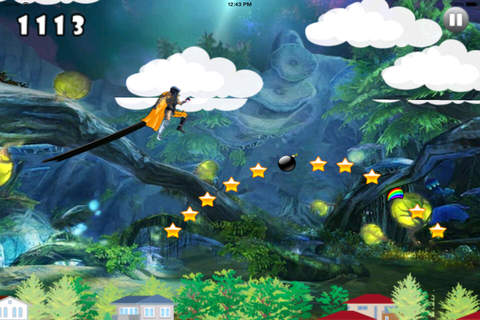 A Girl Jumping On The Enchanted Land - Super Magic Game Jumps screenshot 3