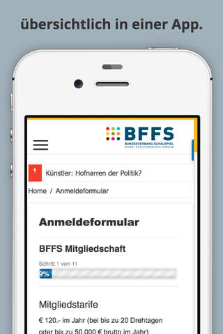 BFFS - Bundesverband Schauspiel screenshot 3