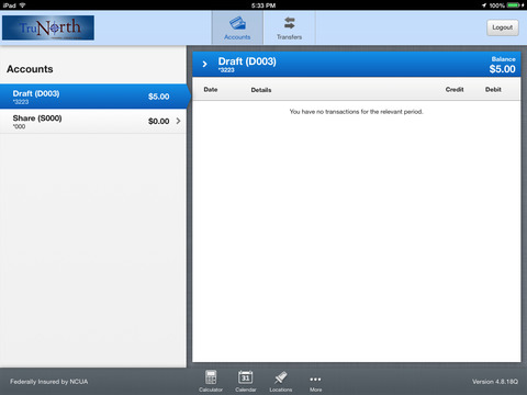TruNorth FCU for iPad screenshot 3
