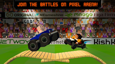 Pixel Car Fighting Arena 3D Full screenshot 1