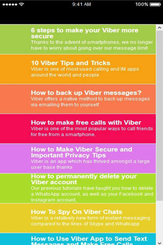 Guide for Viber Messages Calling screenshot 2