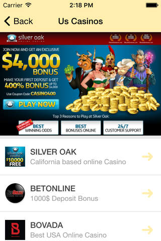 Casino Online - Online Casino Collection for Casino Lovers screenshot 4