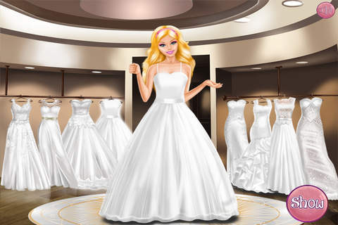 芭比公主买婚纱 - 化妆换装养成沙龙，女生儿童教育小游戏免费 screenshot 4