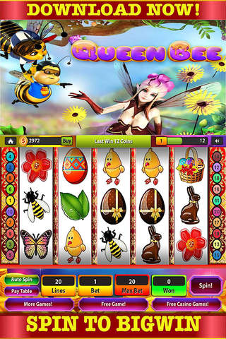 777 Classic Casino Slots Of Bee Moth:Free Game Slots HD screenshot 2