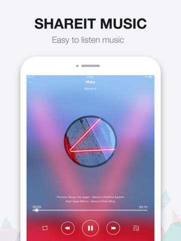 Screenshots of SHAREit for iPad