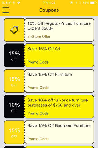 Coupons for Z Gallerie screenshot 2